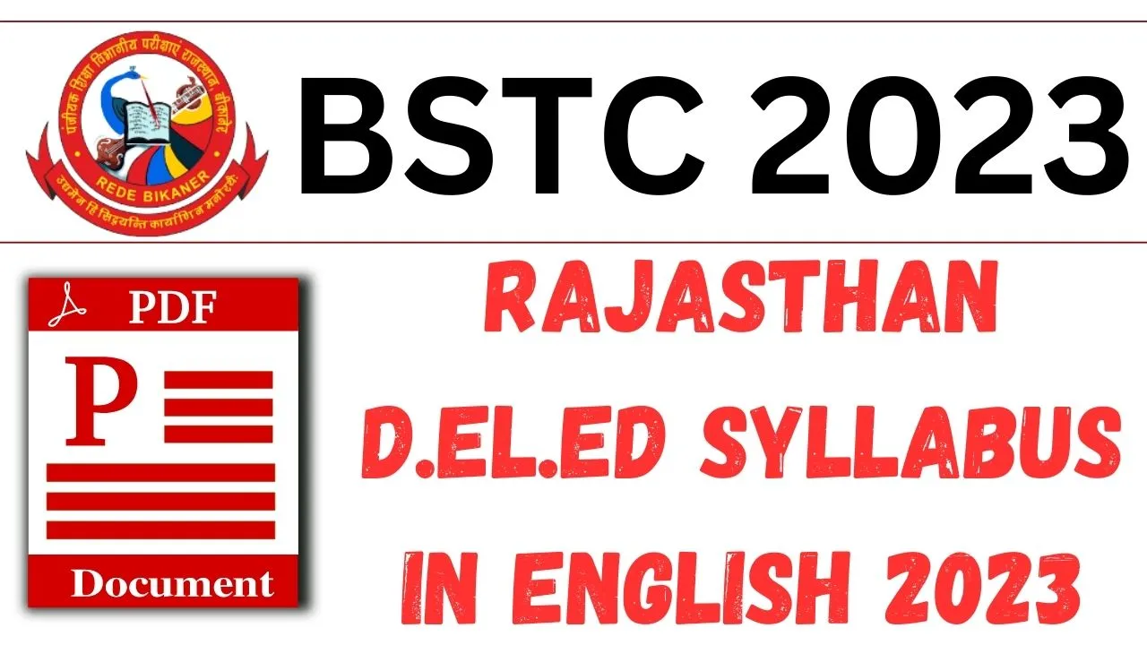 BSTC 2023 Syllabus in English